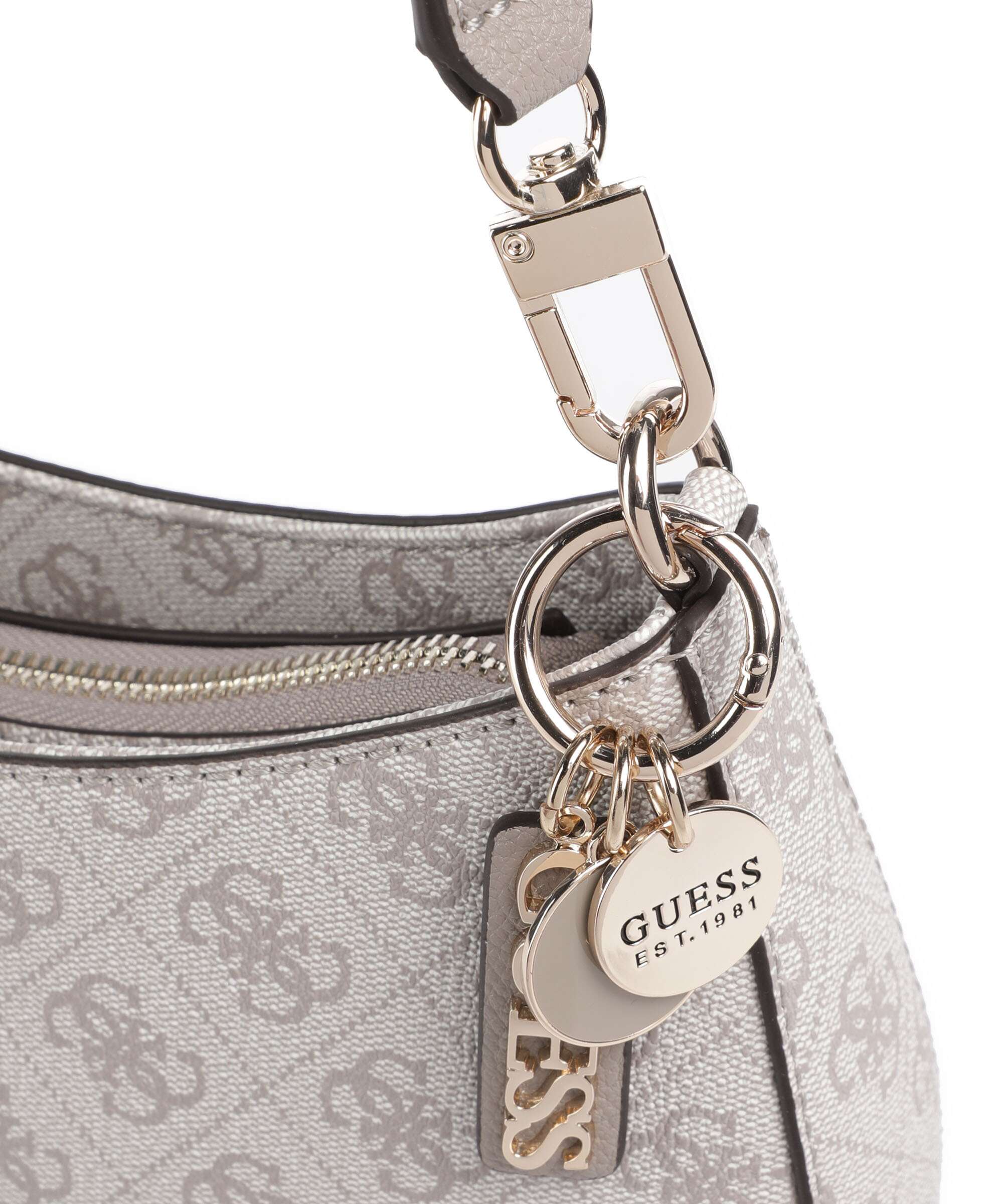 Guess Noelle Shoulder bag dark taupe logo
