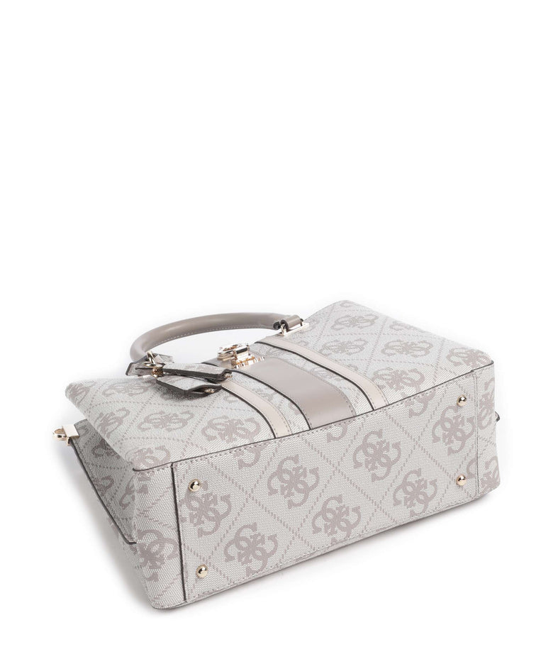 Guess Erenia Handbag dark taupe logo