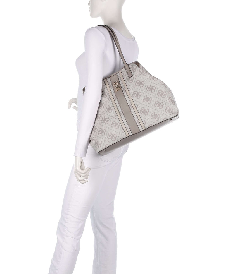 Guess Erenia Tote bag dark taupe logo