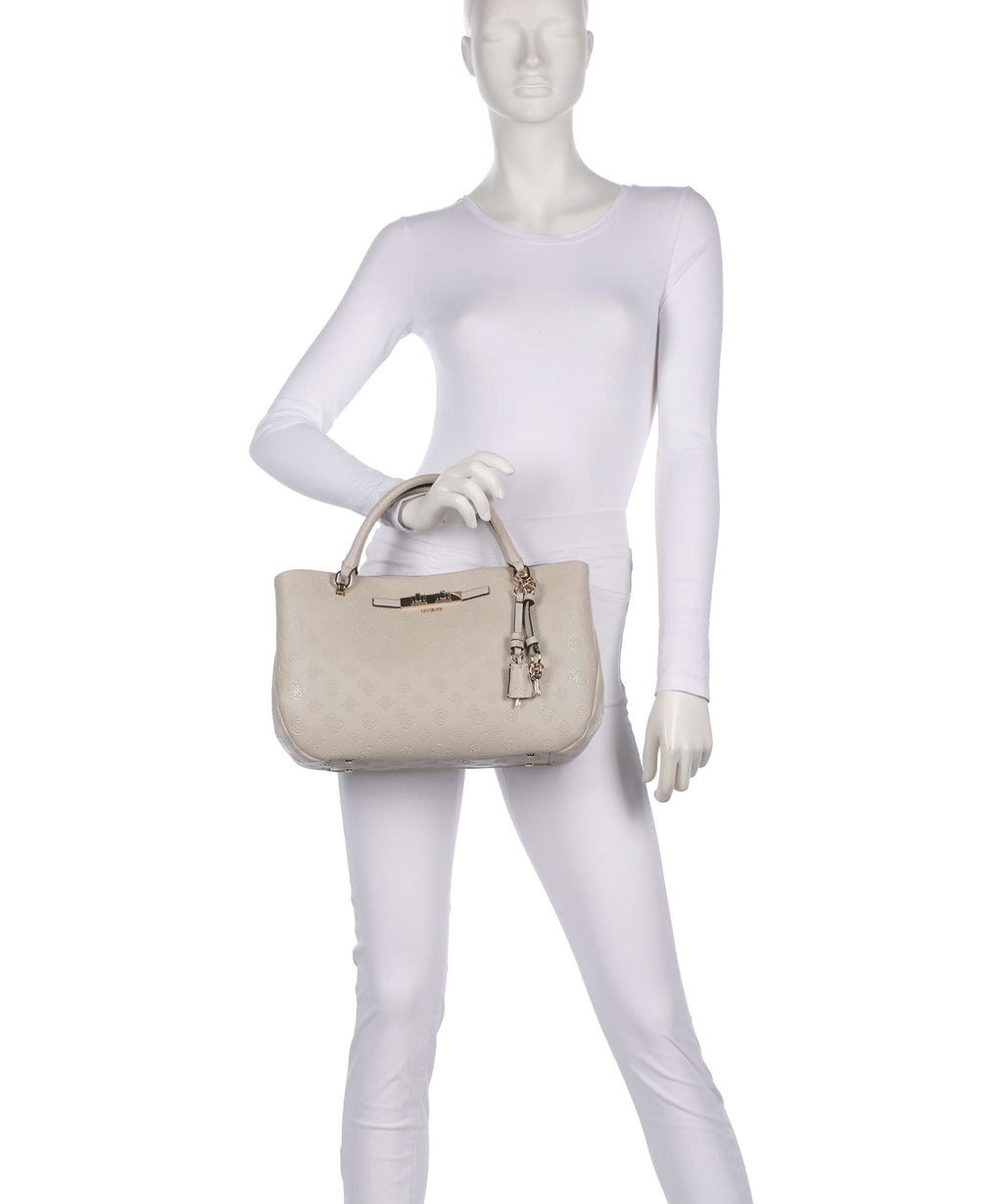Guess Carmella Girlfriend Handbag bone logo