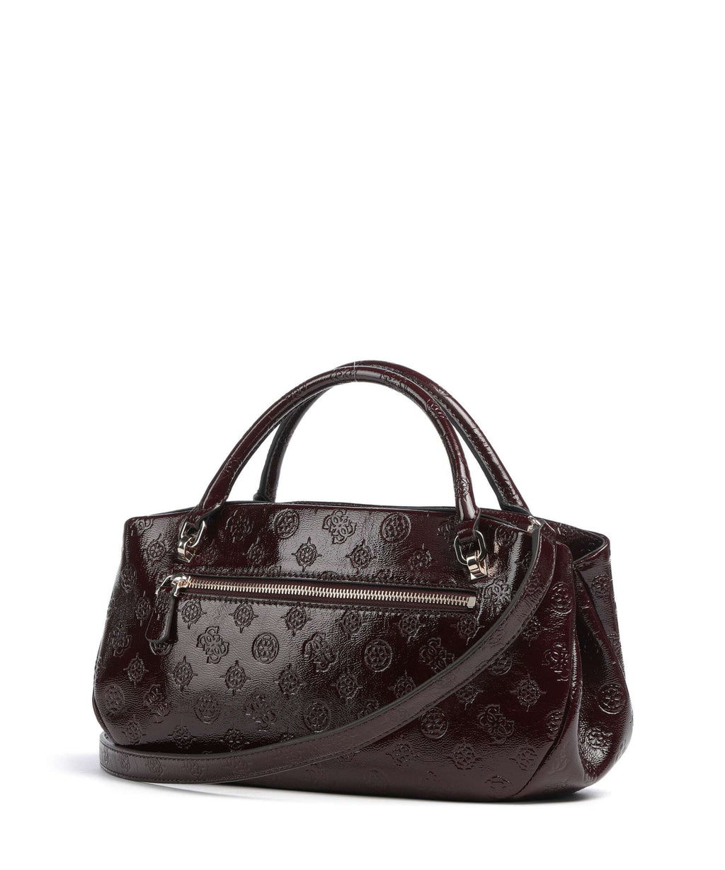 Guess Carmella Handbag burgundy logo