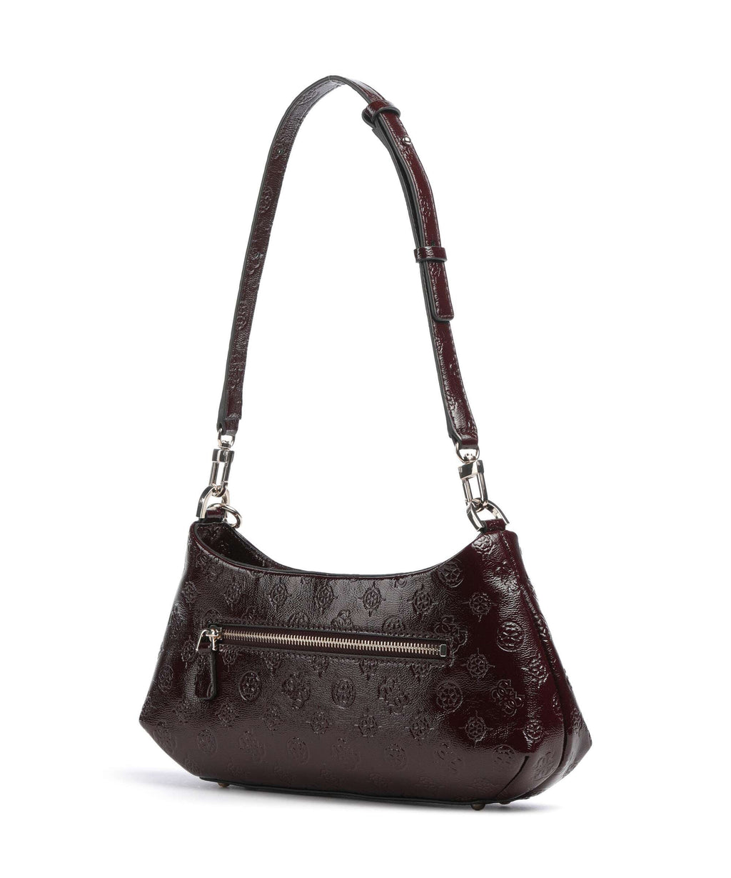 Guess Carmella Shoulder bag burgundy logo