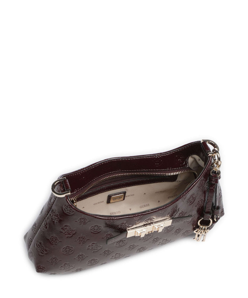 Guess Carmella Shoulder bag burgundy logo