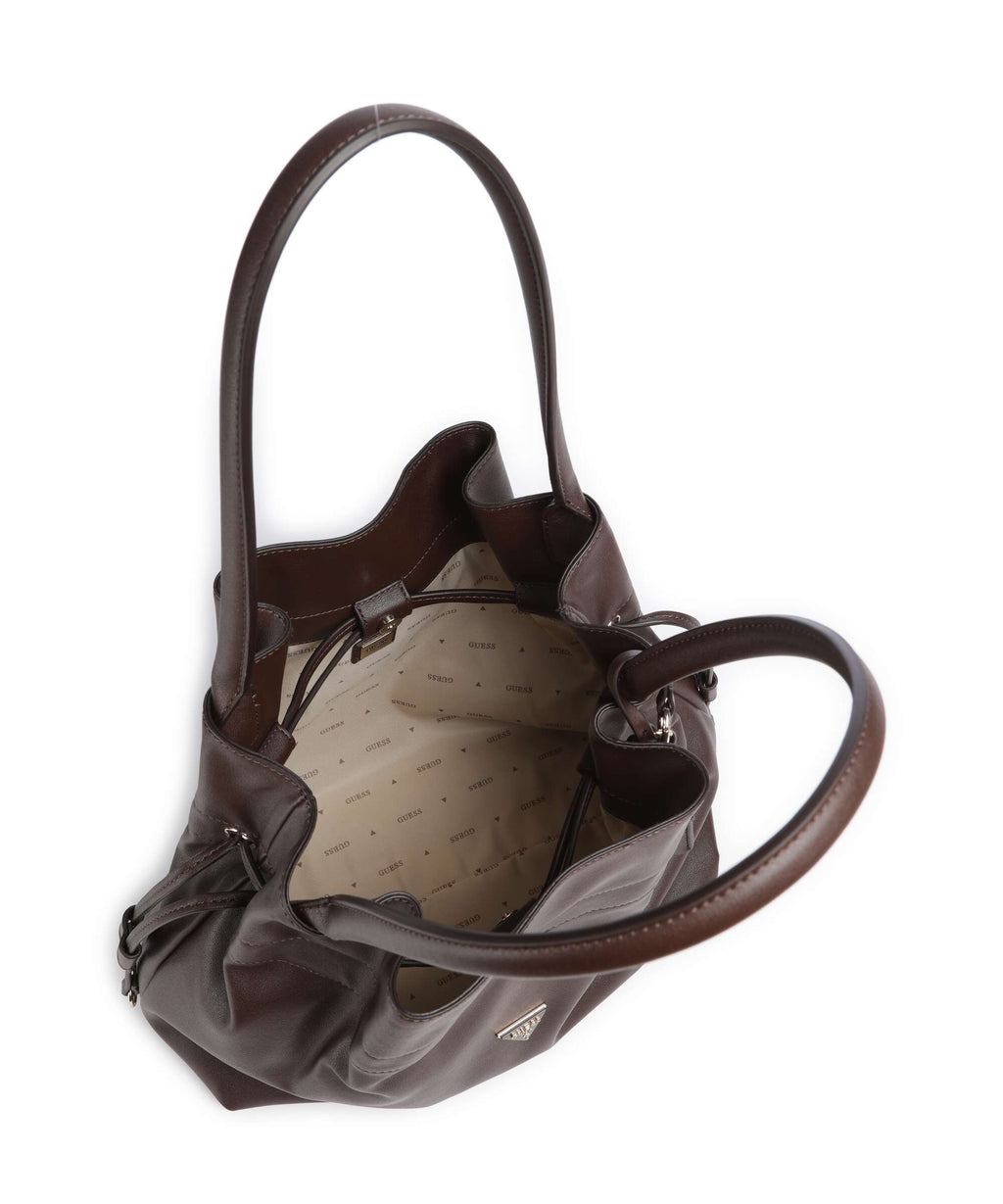 Guess Karima Bucket bag brown
