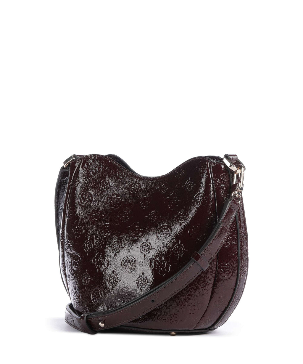 Guess Carmella Bucket bag burgundy logo