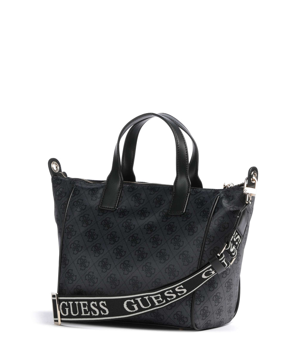 Guess Adrian Logo Small Handbag coal logo