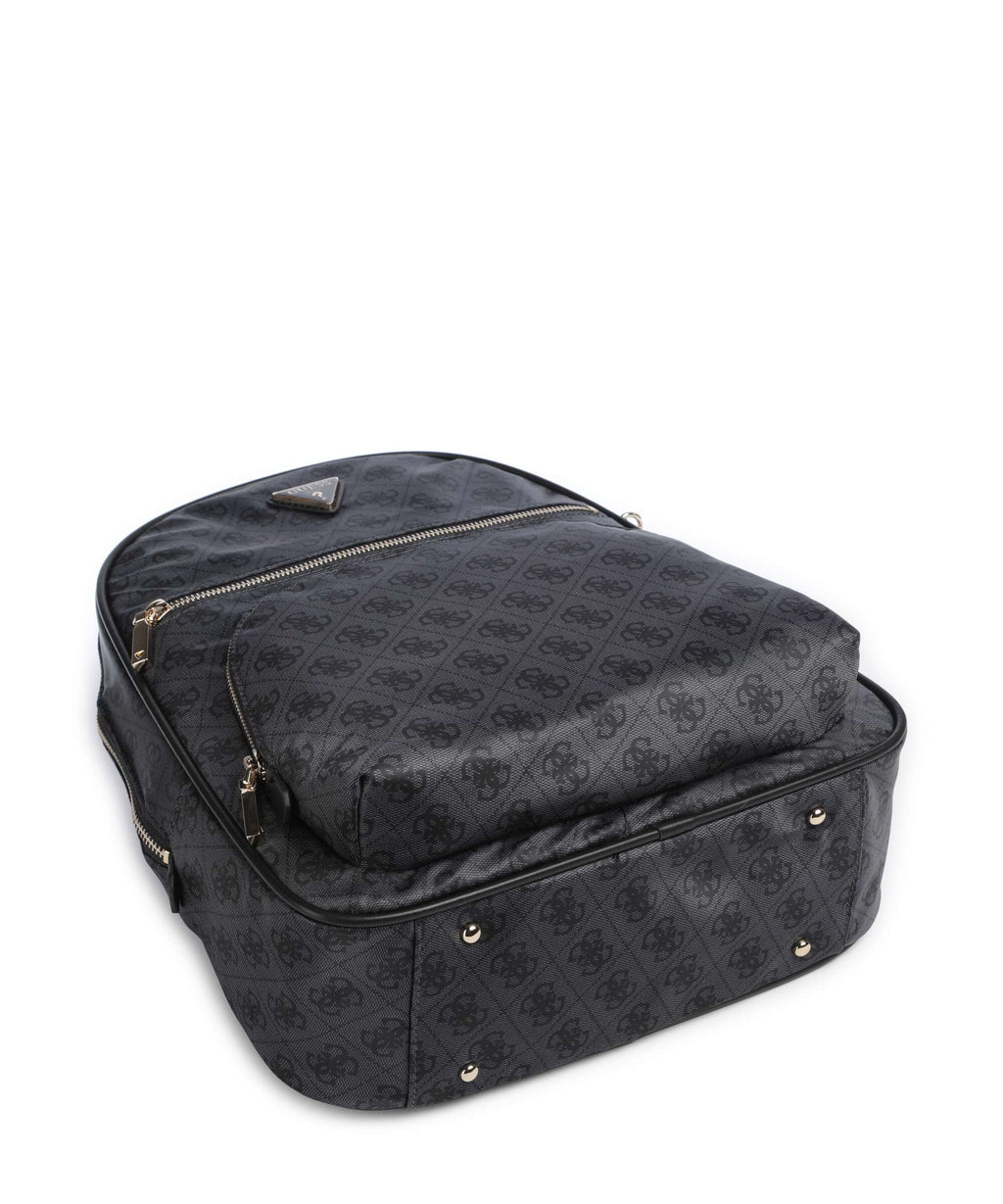 Guess Adrian Tech Logo Large Backpack coal logo