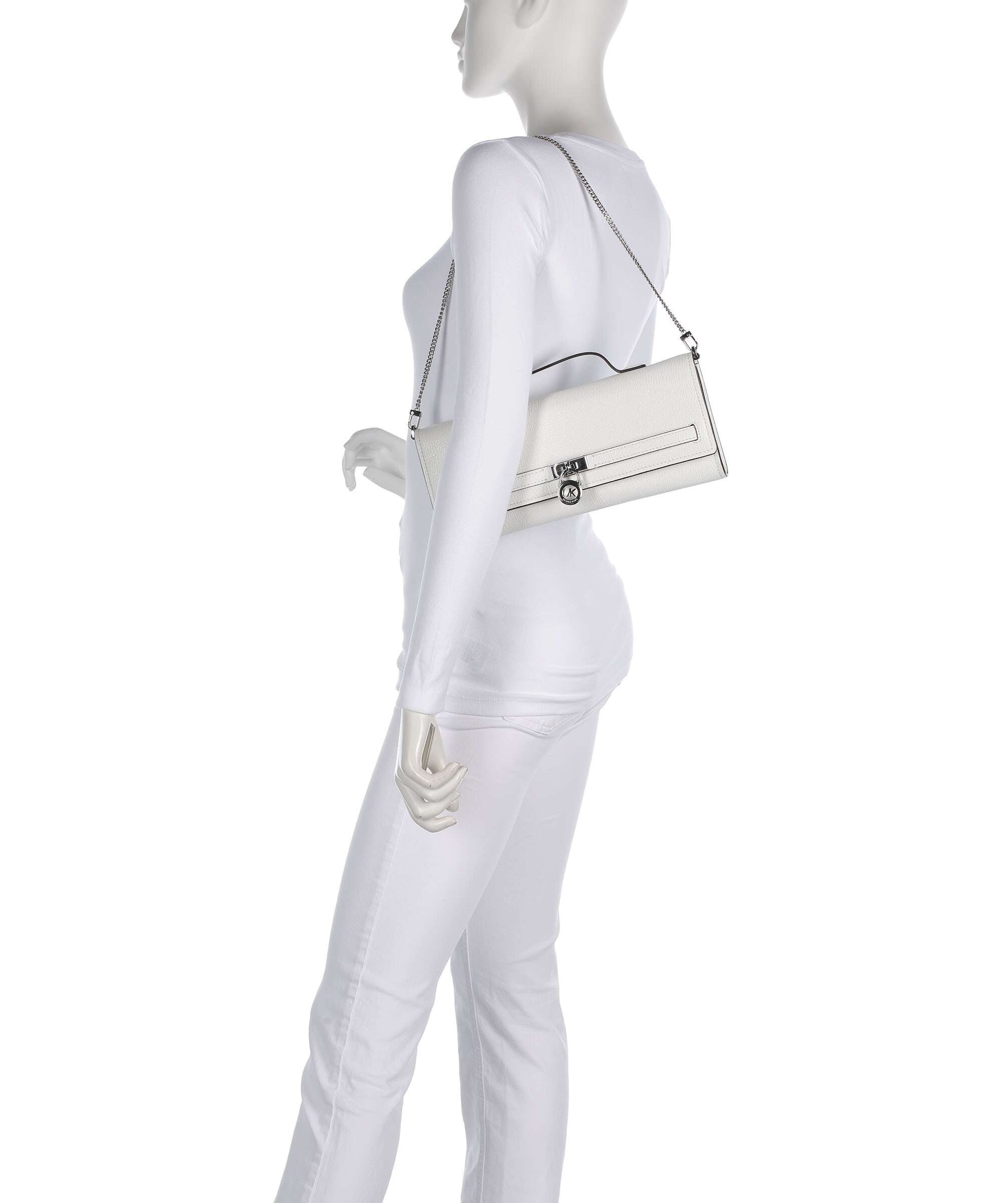 Michael Kors Hamilton Moderne Medium Shoulder bag optic white