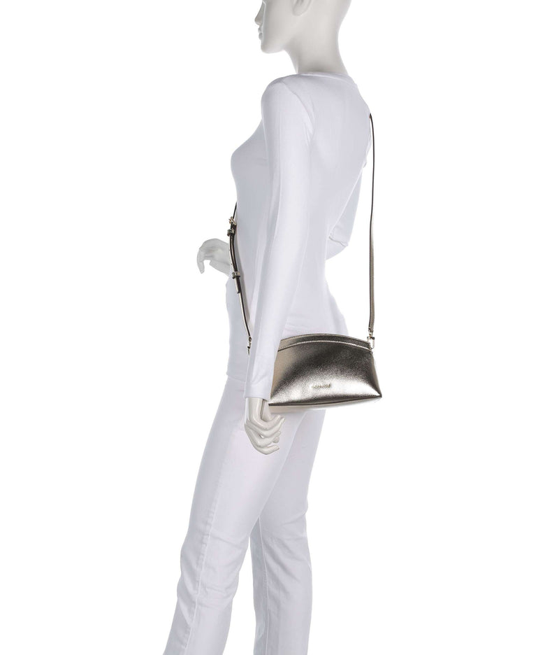 Michael Kors Athena Dome Chain Small Shoulder bag pale gold