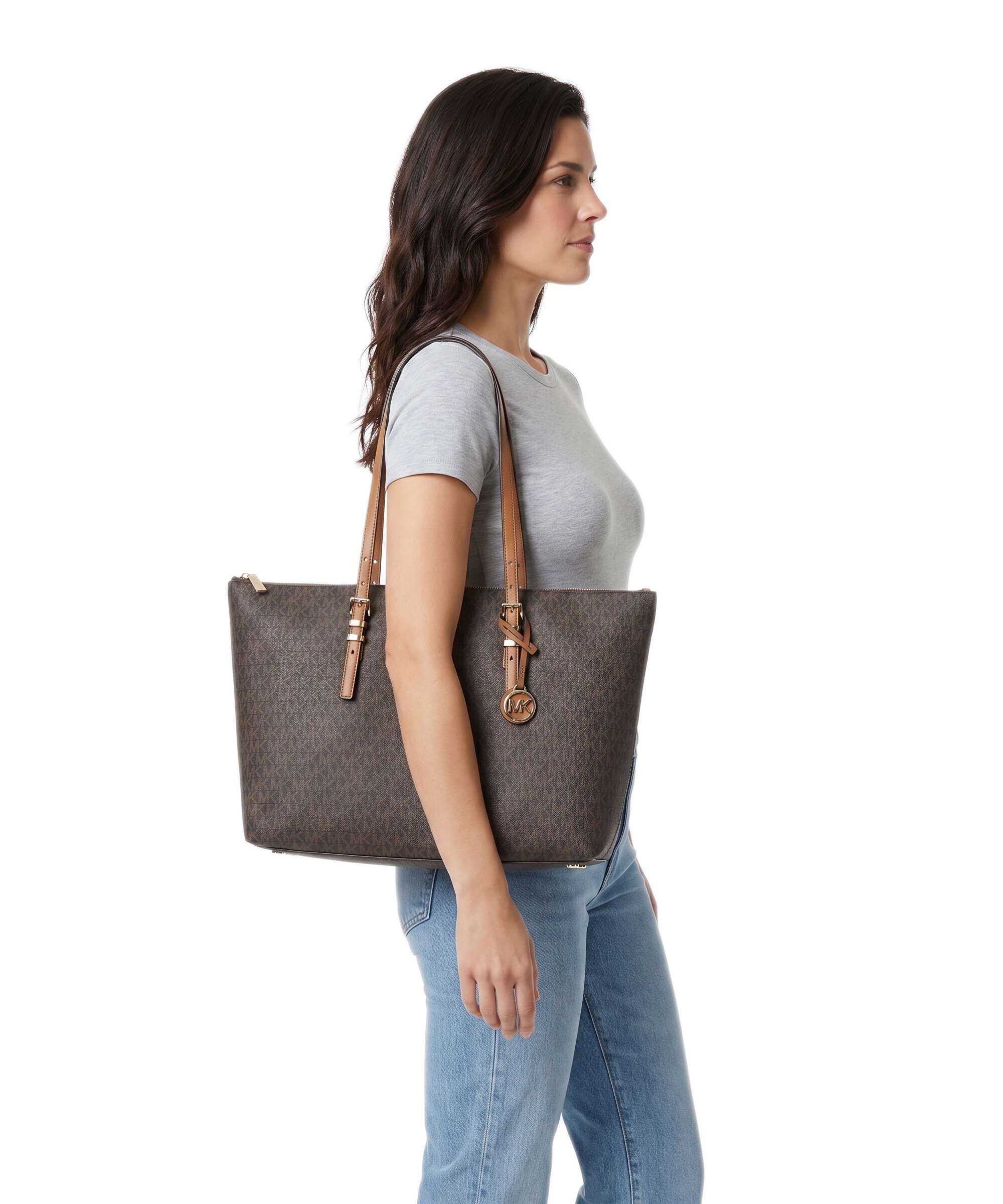 Michael Kors Quinn Large Tote bag brown/acorn
