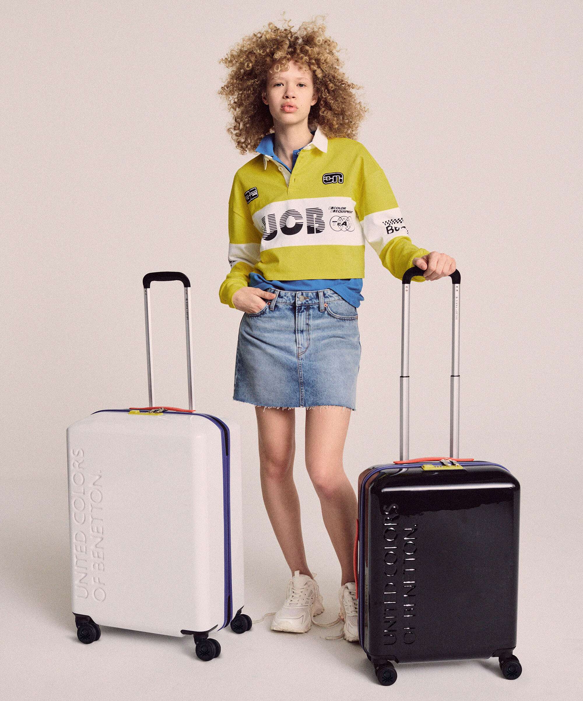 Delsey Paris x United Colors of Benetton United Spinner (4 wheels) white