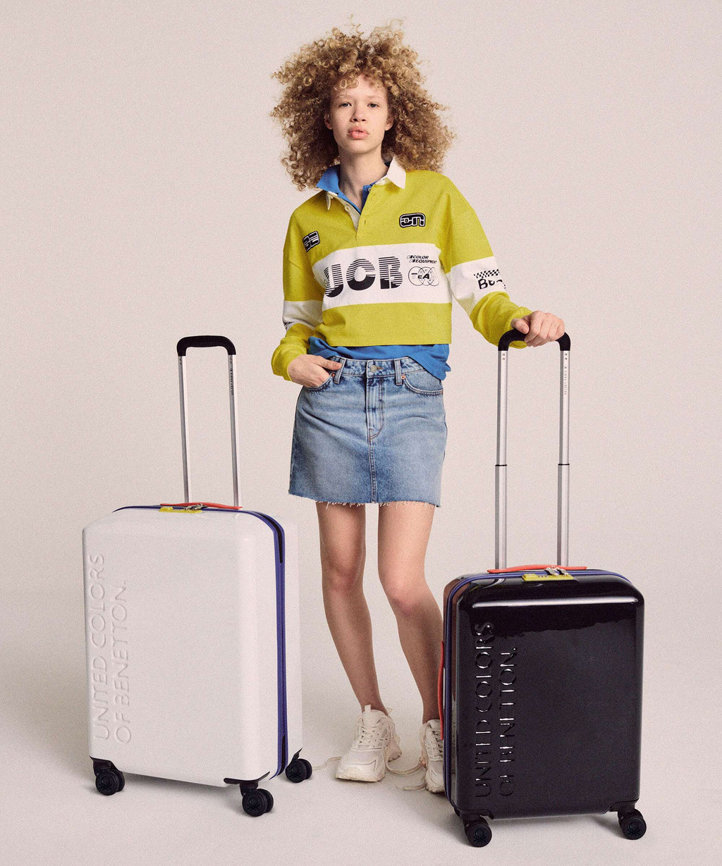 Delsey Paris x United Colors of Benetton United Spinner (4 wheels) white