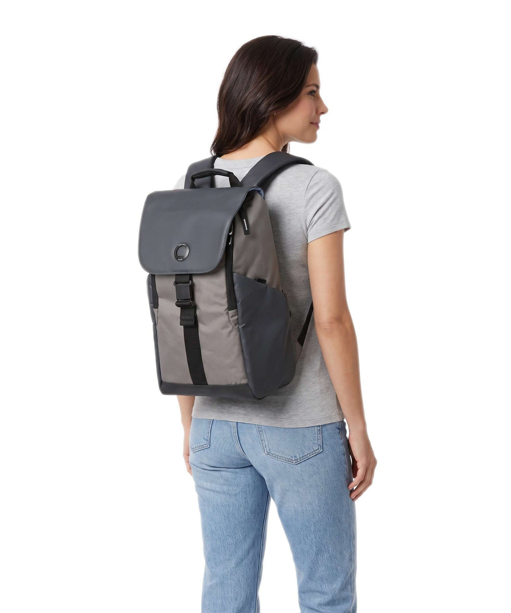Delsey Paris Securflap Laptop backpack brown