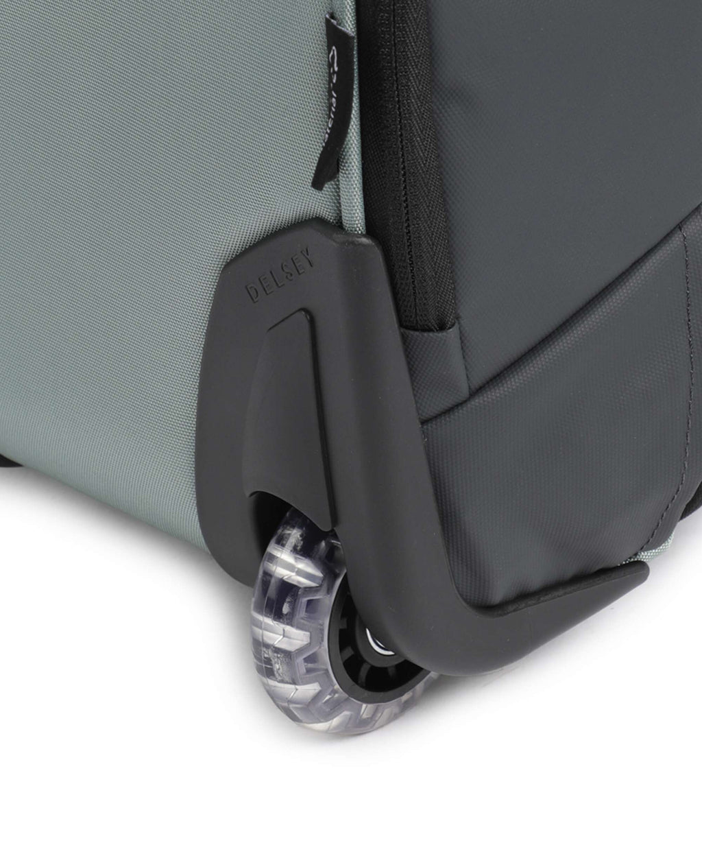 Delsey Paris Securflap Backpack with wheels sage green