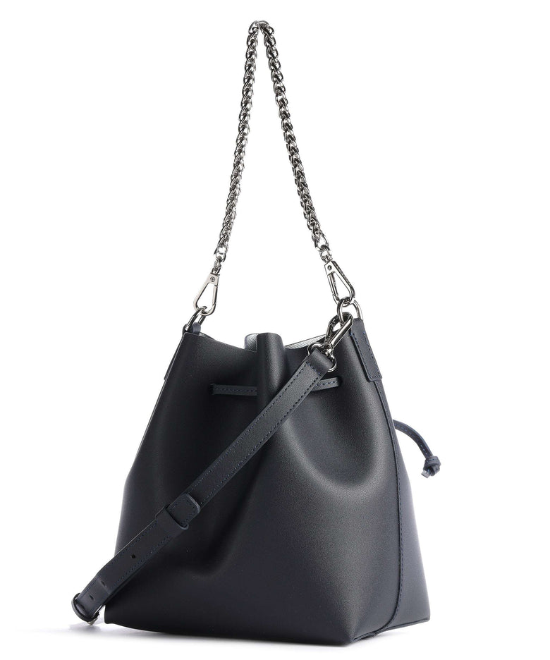 Lancaster Pur & Element City Bucket bag bleu foncé/argent