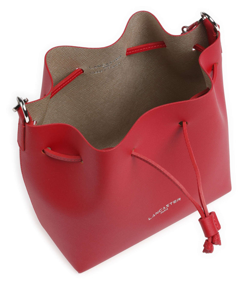 Lancaster Pur & Element City Bucket bag rouge