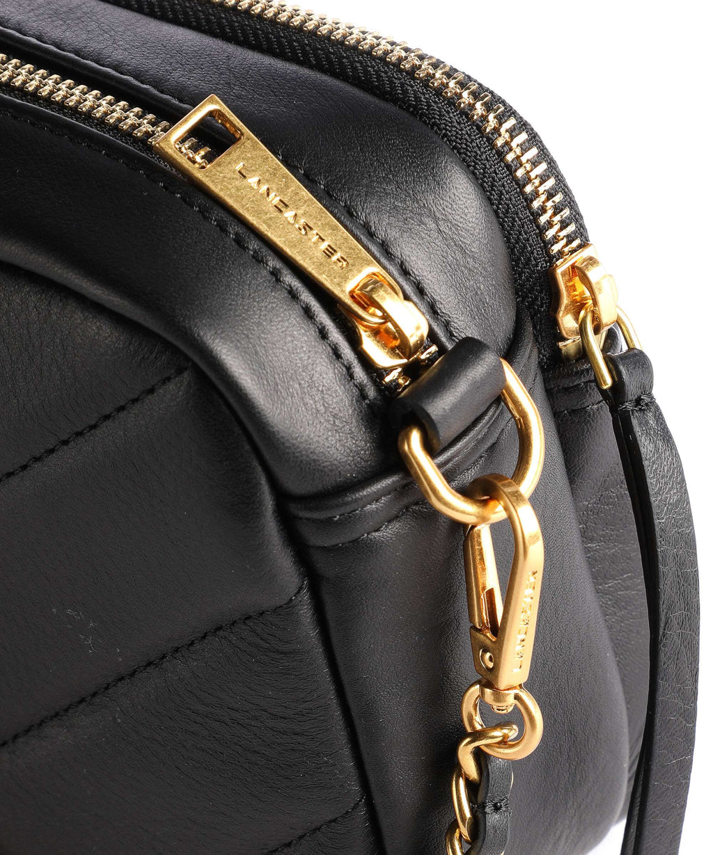 Lancaster Soft Matelassé Crossbody bag noir