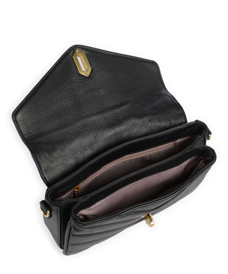 Lancaster Soft Matelassé Crossbody bag noir