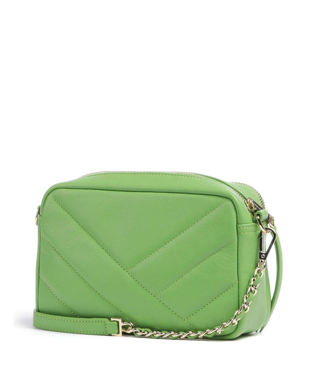 Lancaster Soft Matelassé Crossbody bag vertmouss