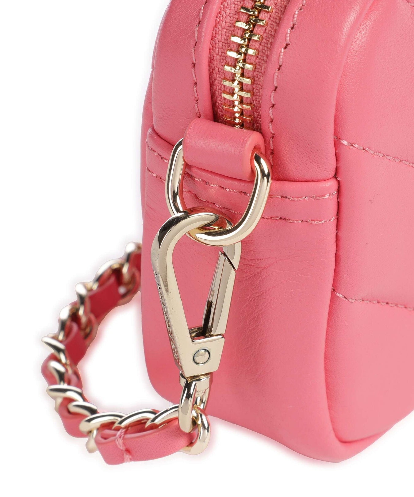 Lancaster Soft Matelassé Crossbody bag rose fonce