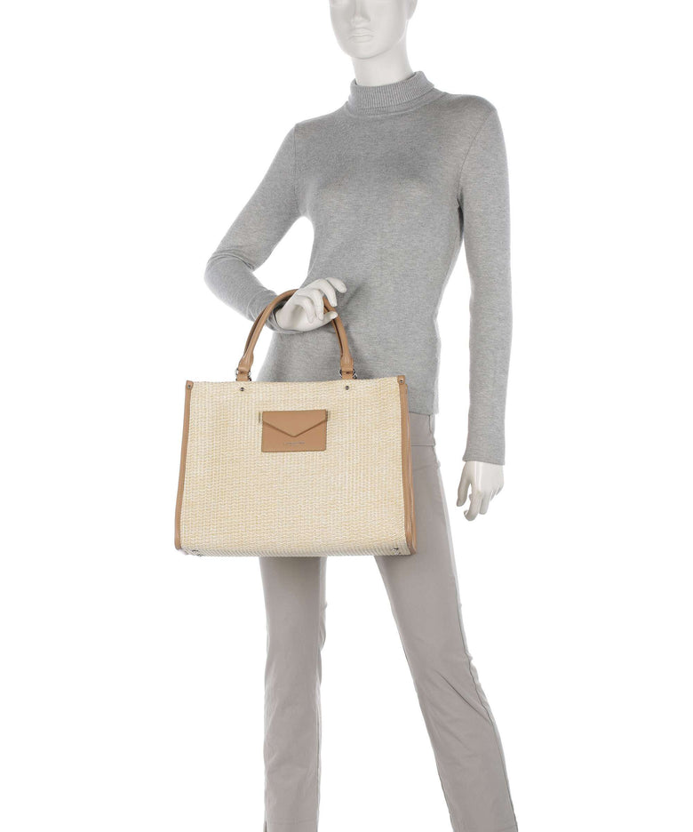 Lancaster Actual Osier Mini Handbag beige