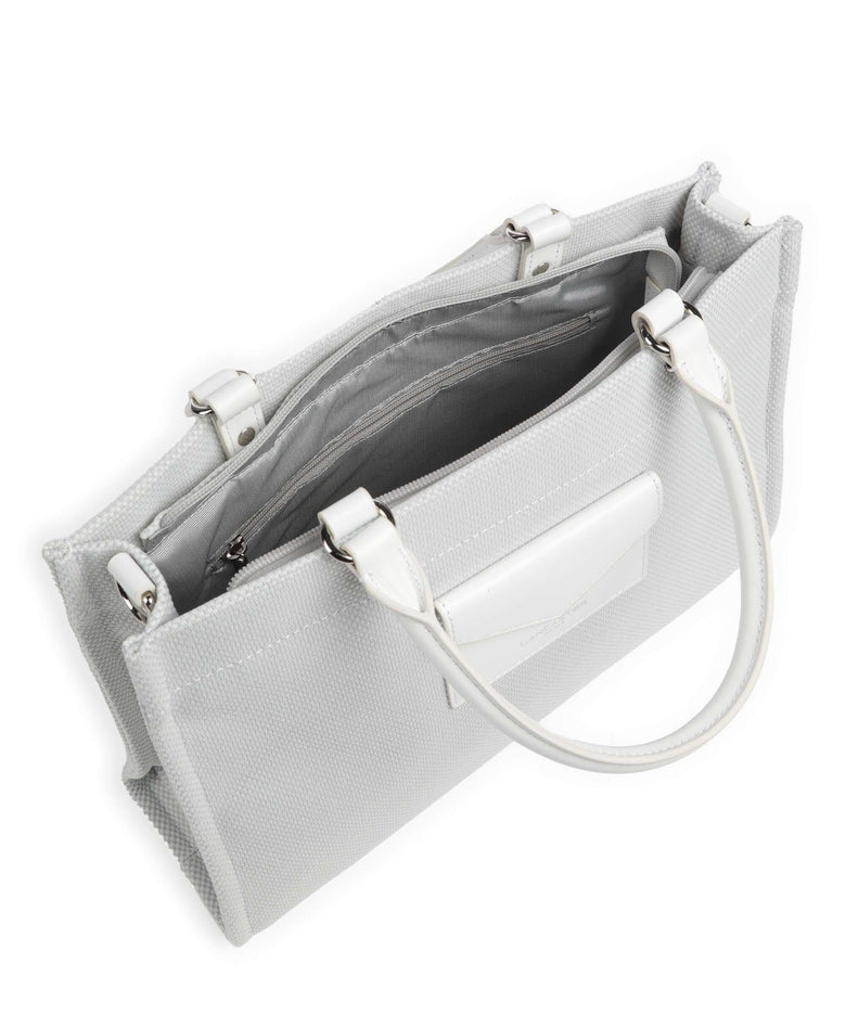 Lancaster Actual Conscious Canvas Handbag blanc