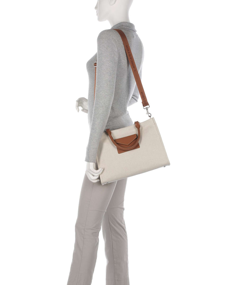Lancaster Actual Canvas Conscious Handbag camel