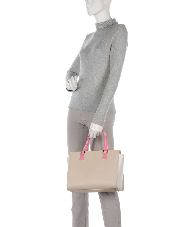 Lancaster Smooth Handbag beige