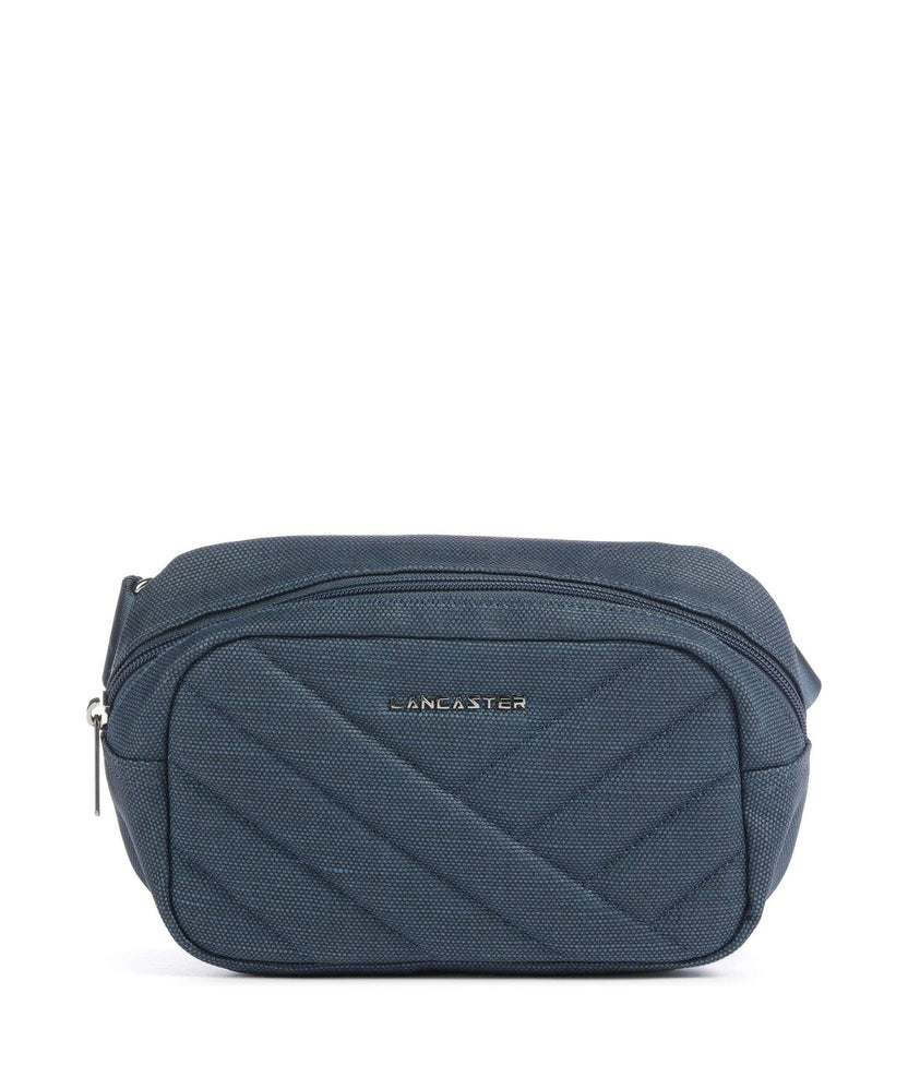 Lancaster Canvas Matelassé Fanny pack bleufonc