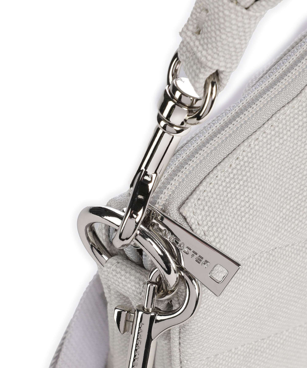 Lancaster Canvas Matelassé Shoulder bag mastic