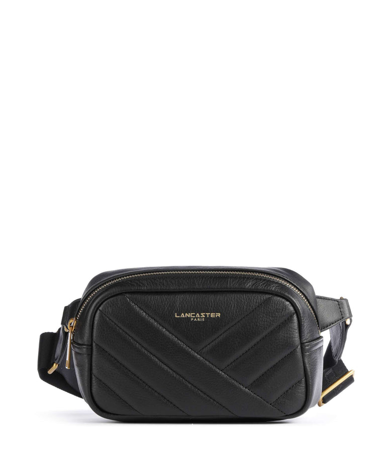 Lancaster Soft Matelassé Fanny pack noir