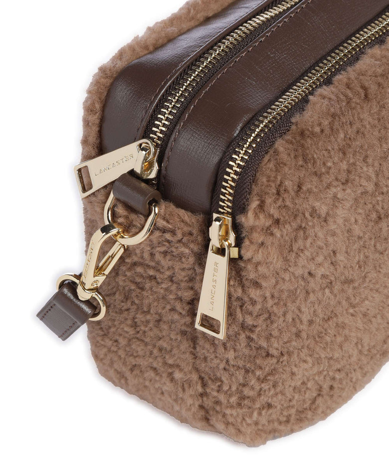 Lancaster Actual Moumoute Crossbody bag taupe