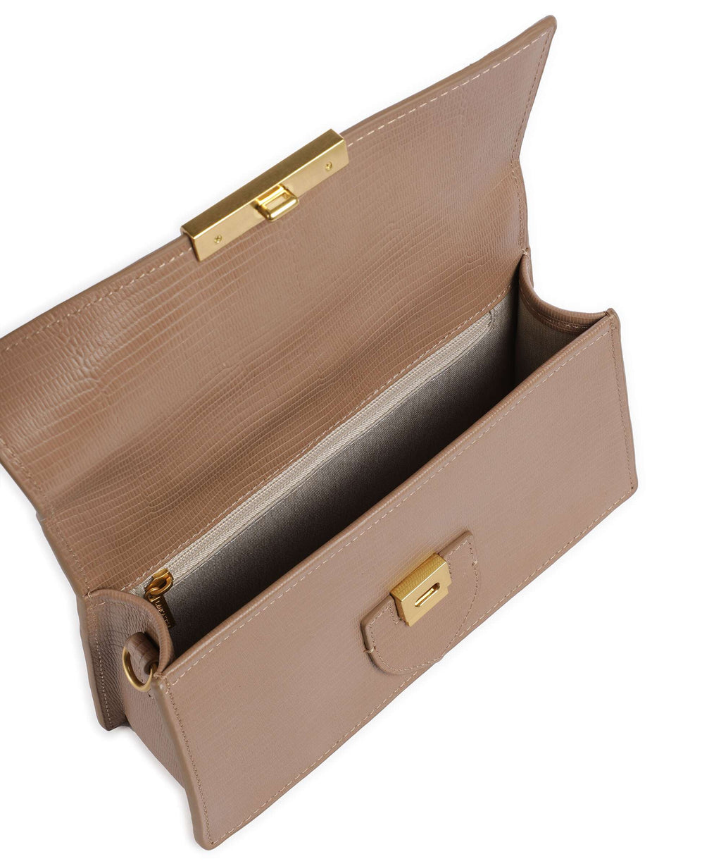 Lancaster Exotic Ily Crossbody bag sable/lézard