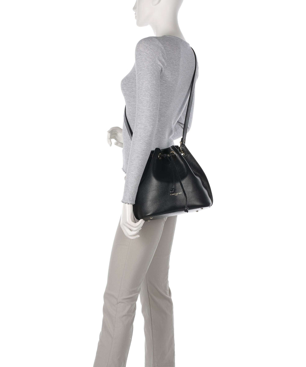 Lancaster Foulonne Alba Double Bucket bag noir/nude