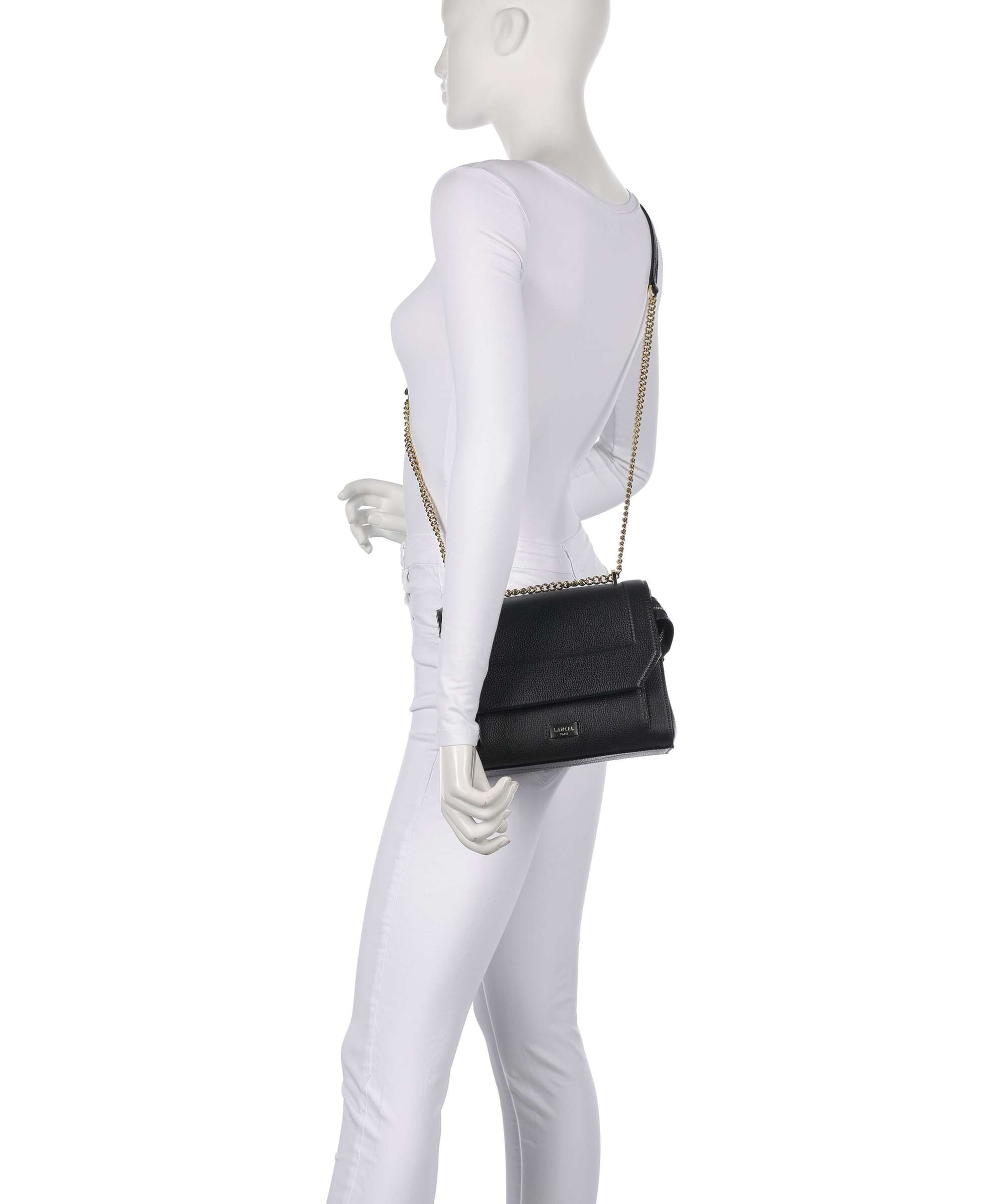 Lancel Ninon M Shoulder bag black/gold