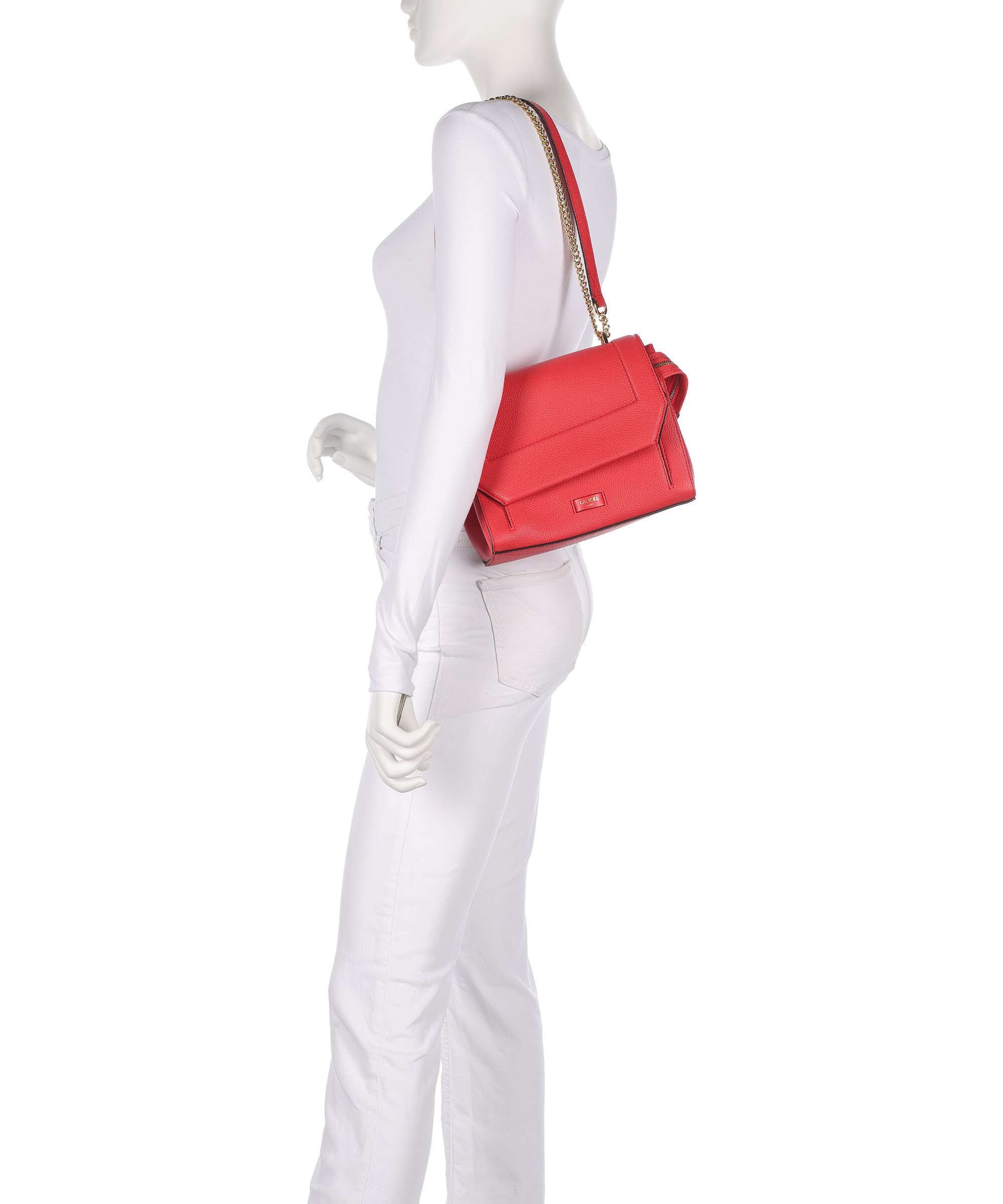 Lancel Ninon M Shoulder bag kiss red