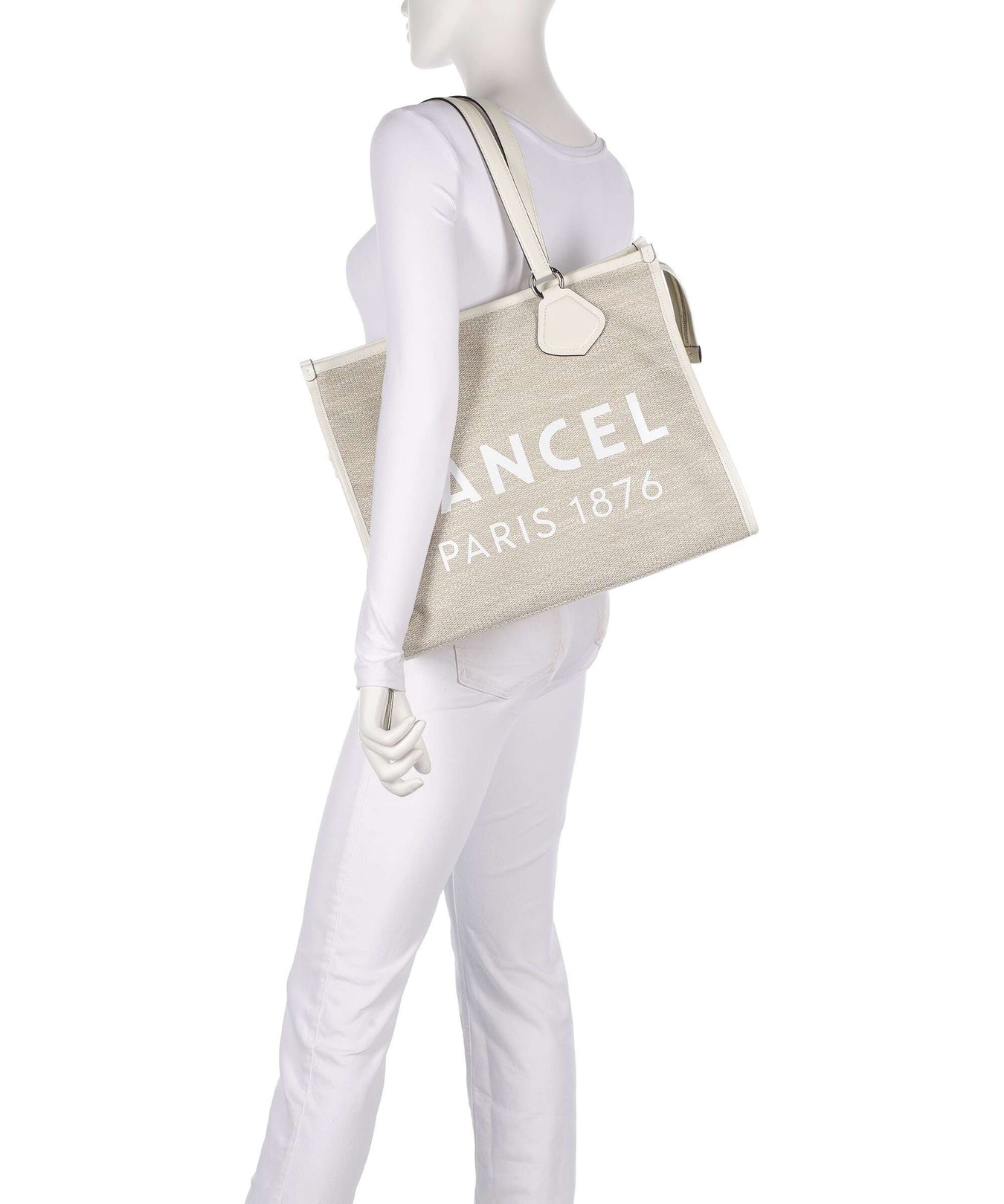 Lancel L Tote bag natural/white