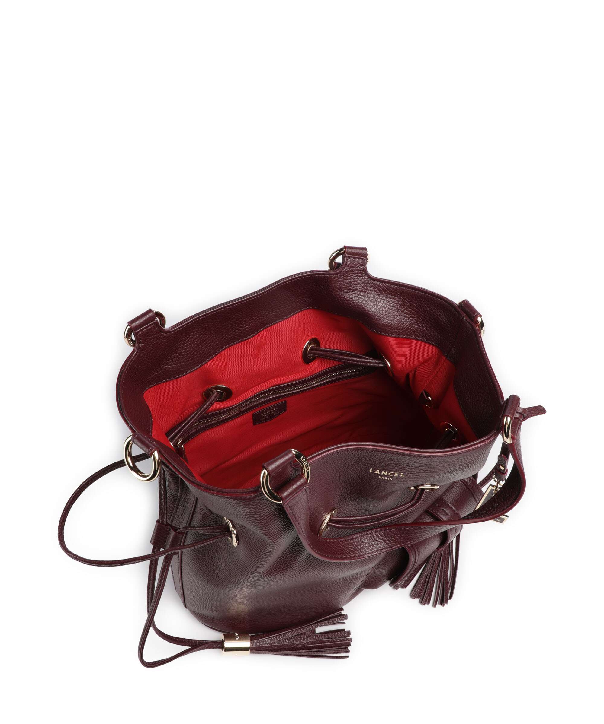 Lancel Premier Flirt M Bucket bag cassis