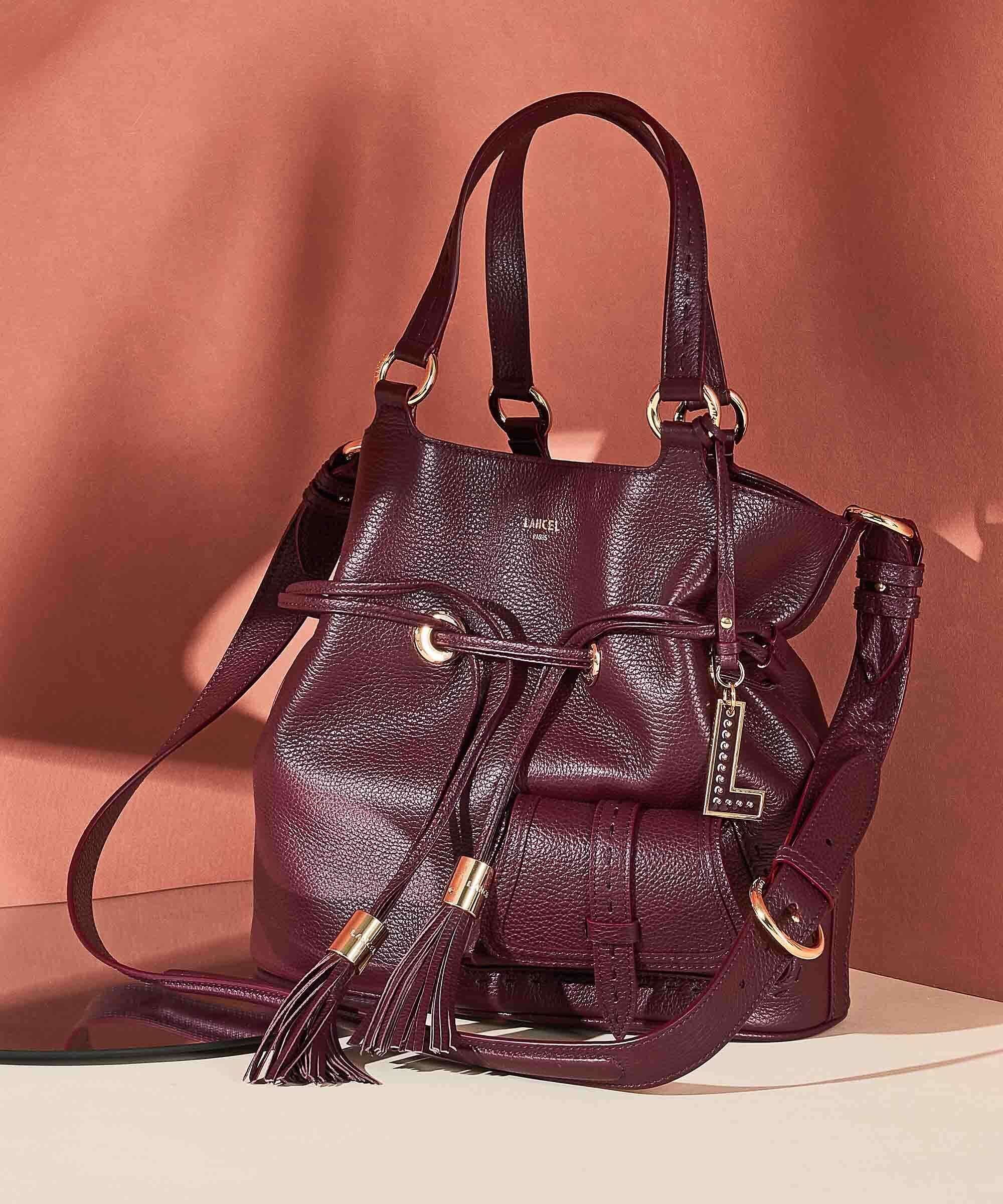 Lancel Premier Flirt M Bucket bag cassis