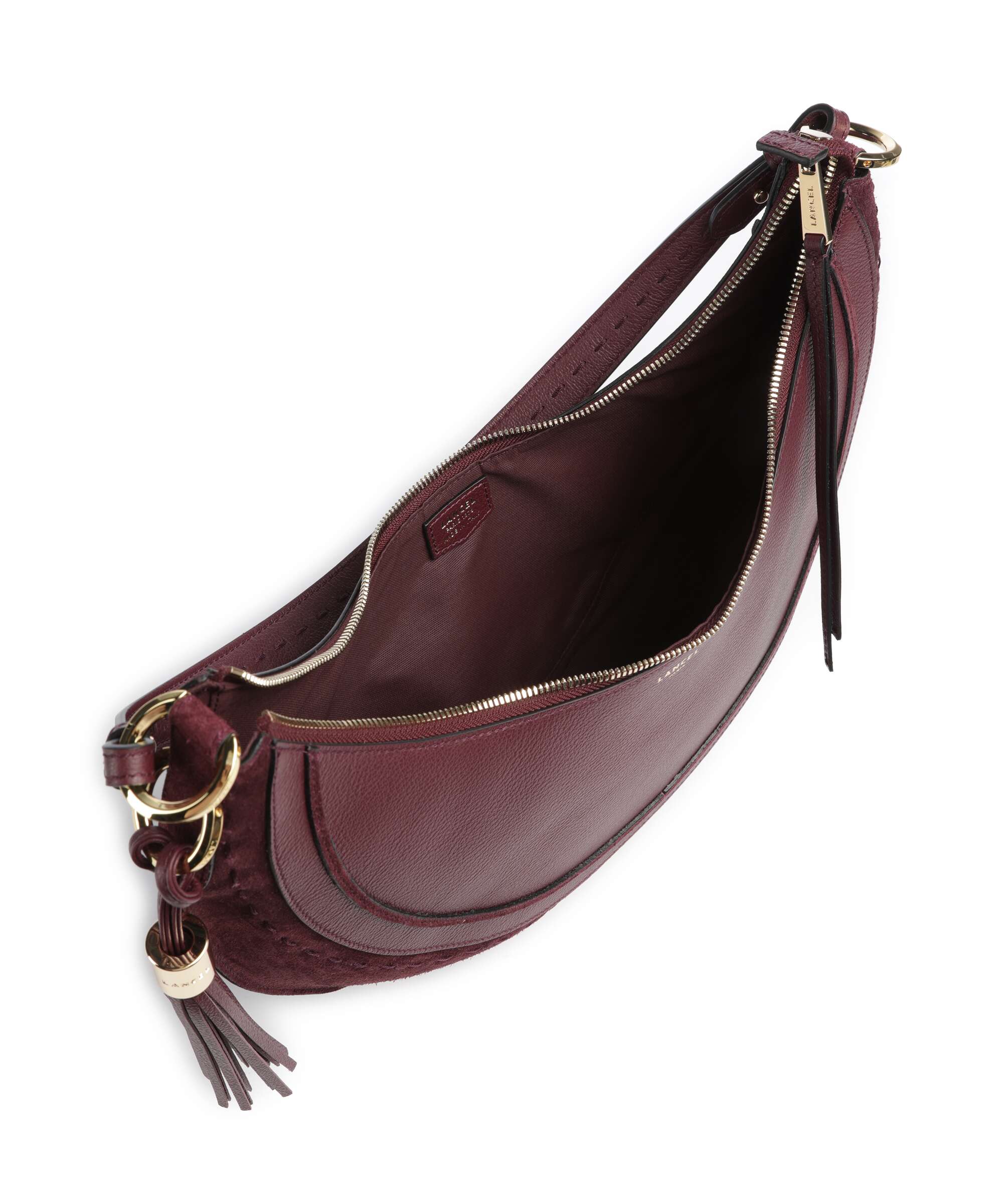Lancel Hobohème M Hobo bag cassis