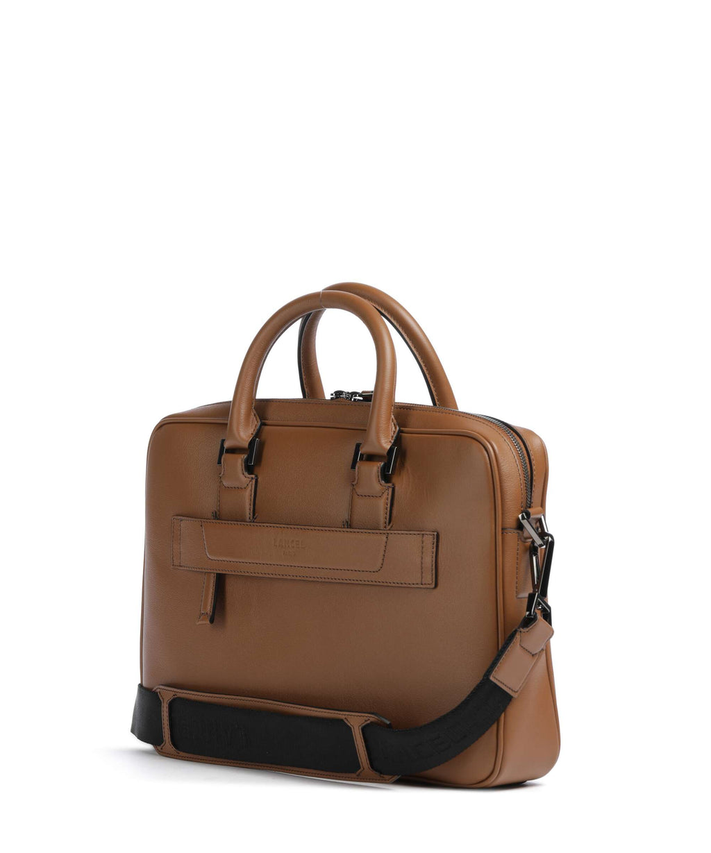 Lancel Edgard Briefcase cognac