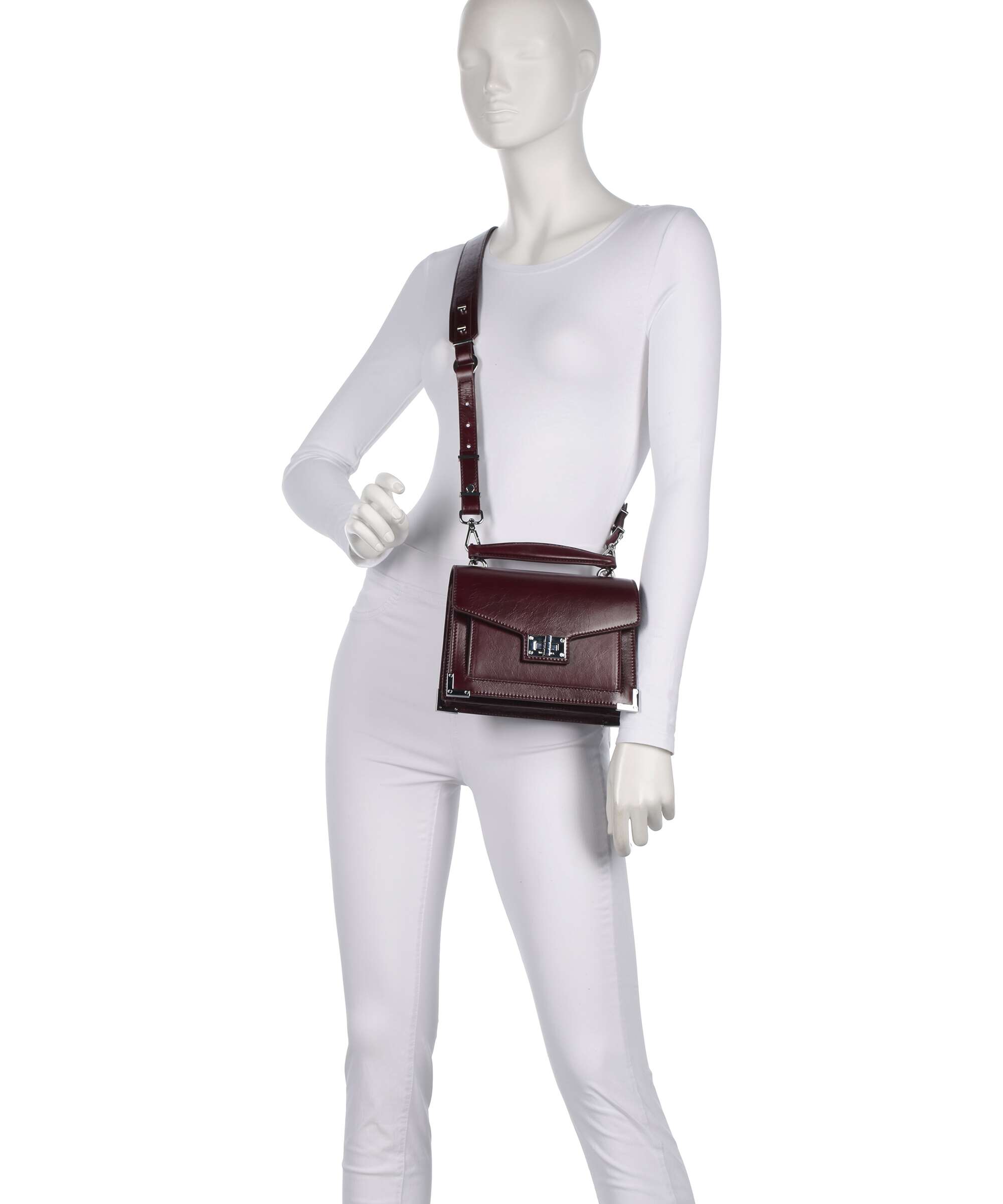 The Kooples Emily Small Crossbody bag bordeaux