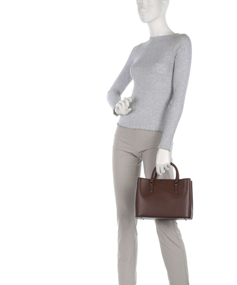 Lauren Ralph Lauren Marcy 26 Handbag dark mahogany
