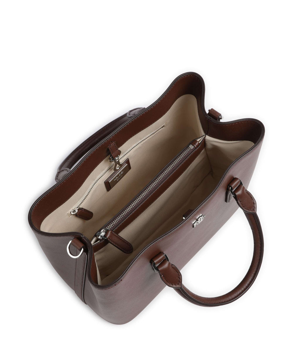 Lauren Ralph Lauren Marcy 26 Handbag dark mahogany