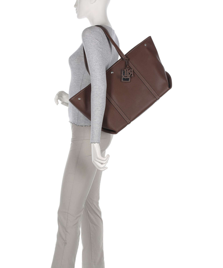 Lauren Ralph Lauren Emerie Large Tote bag dark mahogany