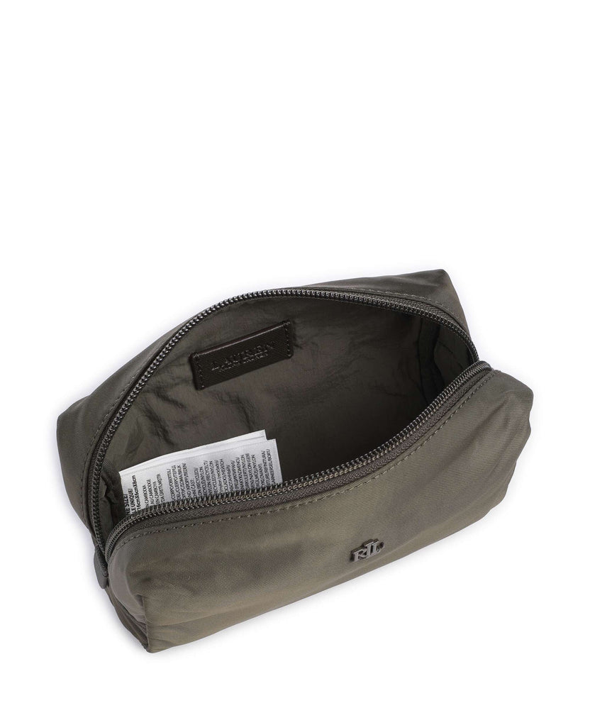 Lauren Ralph Lauren Large Cosmetic bag dark olive