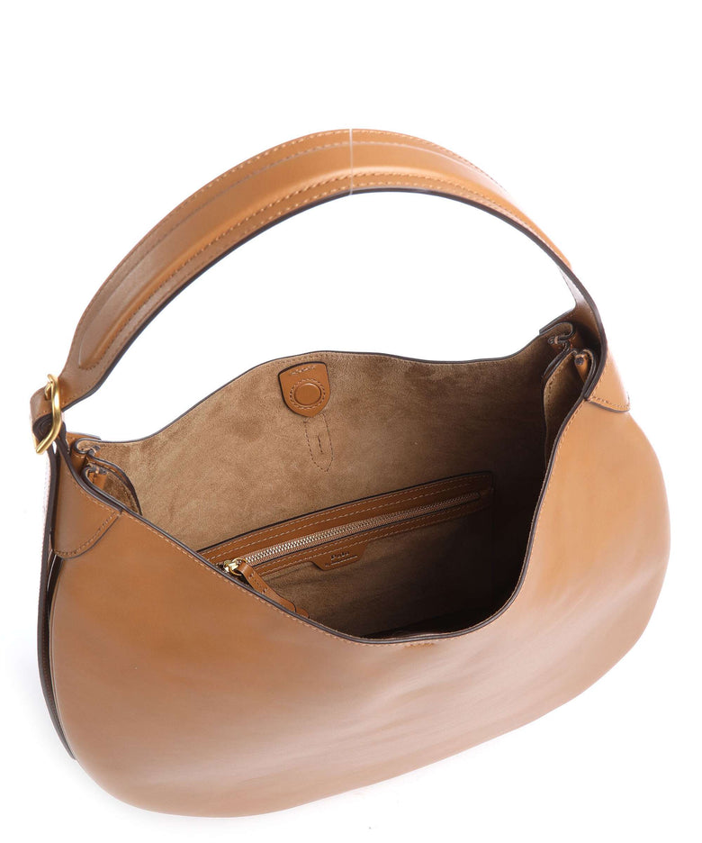 Polo Ralph Lauren ID Collection Medium Hobo bag tan