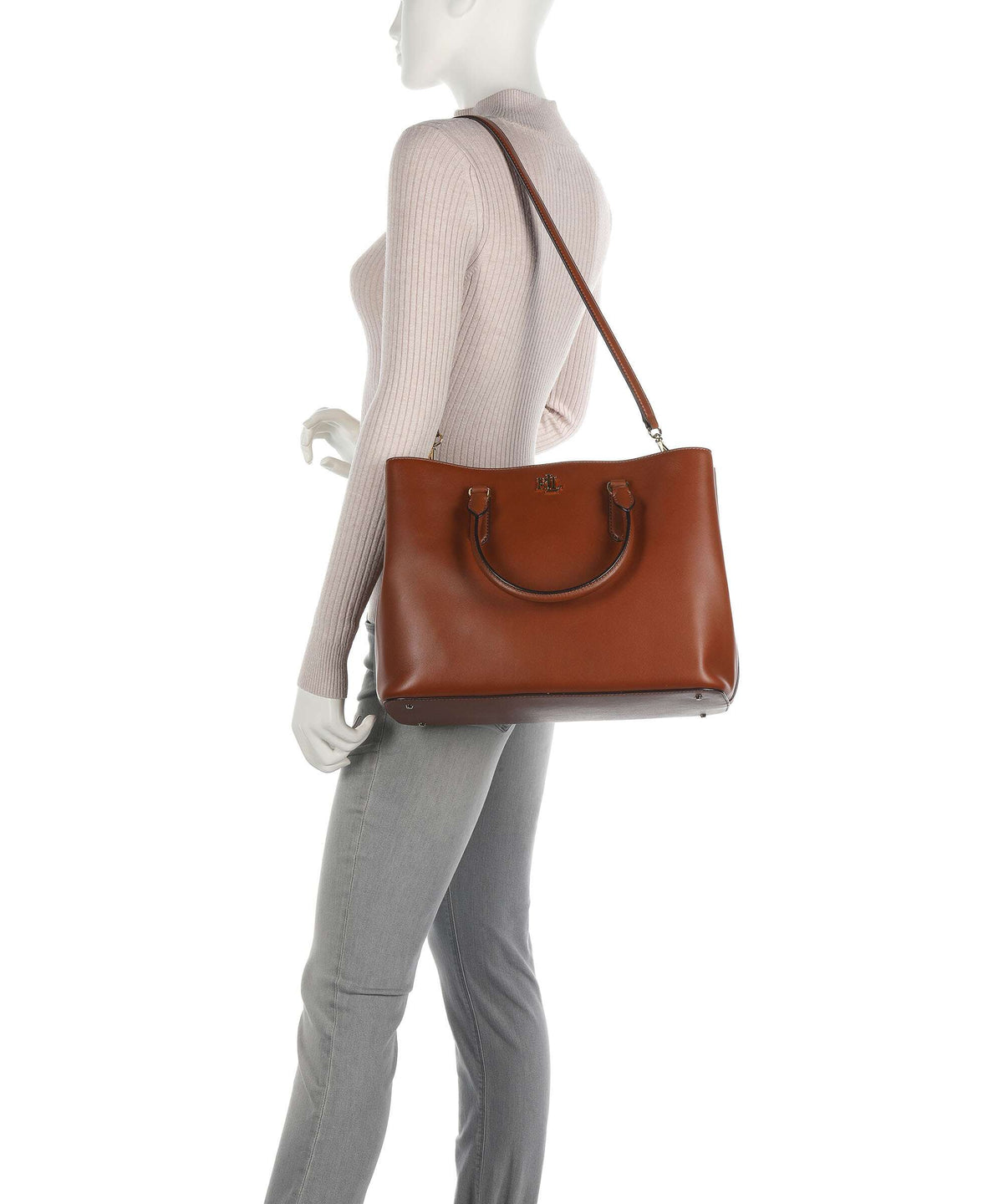 Lauren Ralph Lauren Marcy 36 Handbag tan