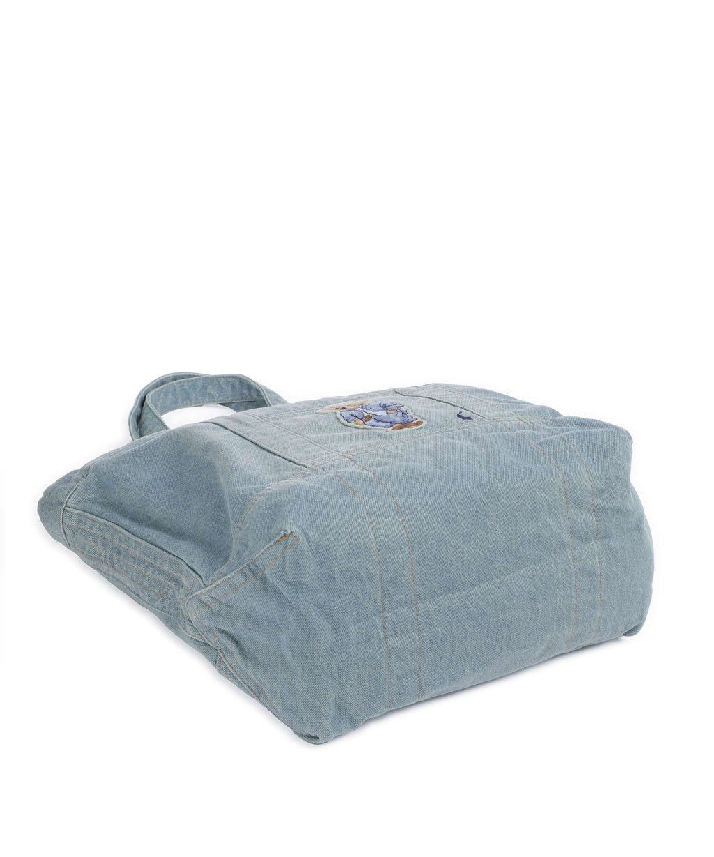 Polo Ralph Lauren Bear Traveller Tote bag washed denim