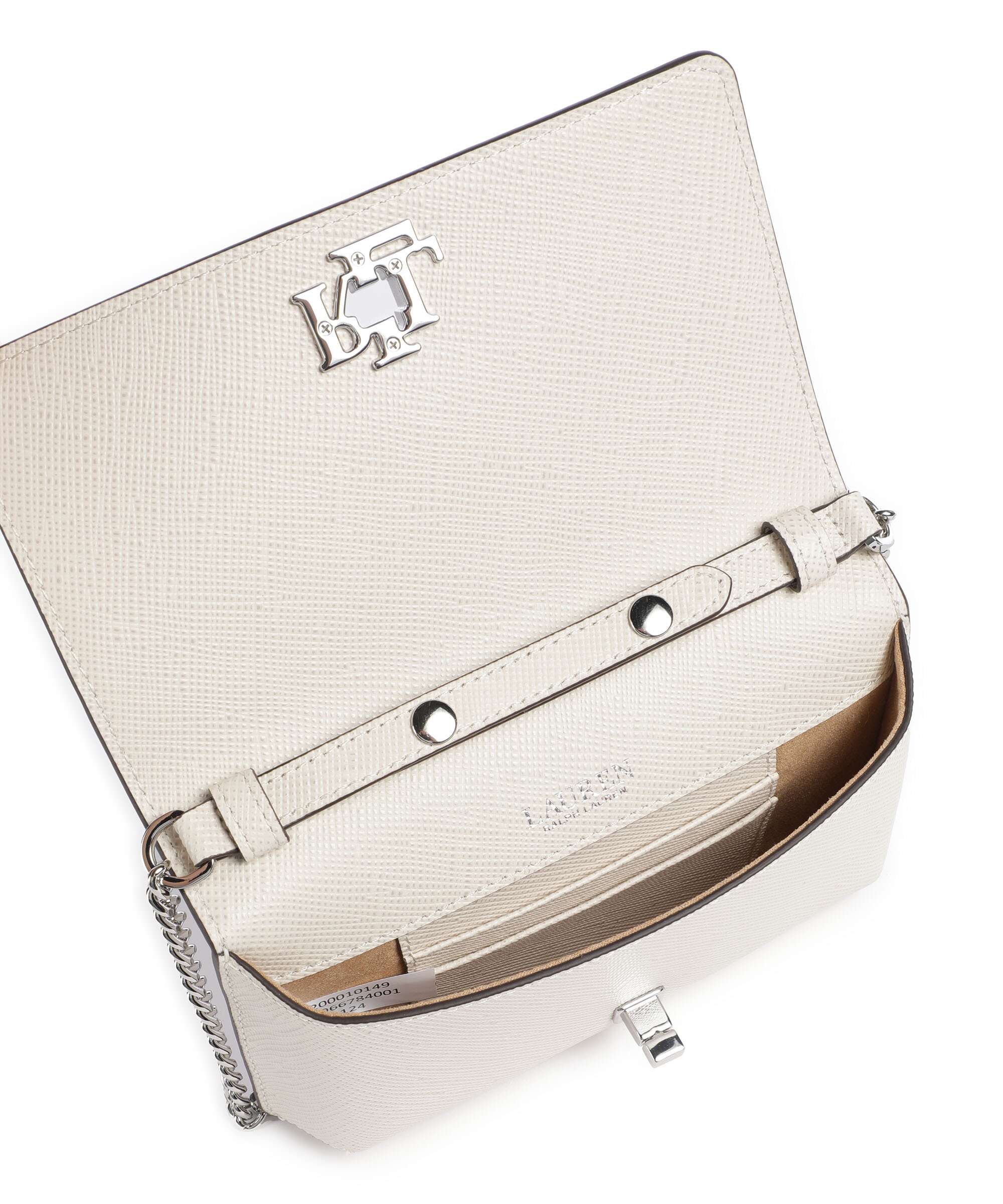 Lauren Ralph Lauren Turn-Lock Crossbody bag soft white